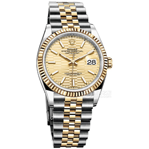 VS厂劳力士间金水纹面条钉日志36m丹东3235机